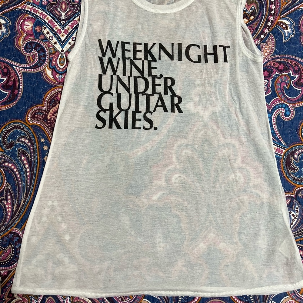 Sheer muscle tank by Chaser Size small